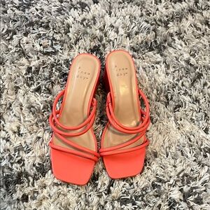 a new day Coral Strappy Square-Toe Mule Sandals
